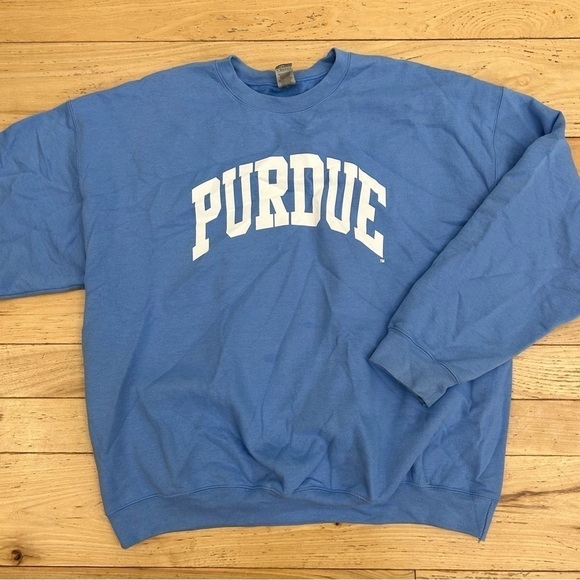 Gildan Other - Purdue Arch Crewnecks Blue and White Unisex Size XL
